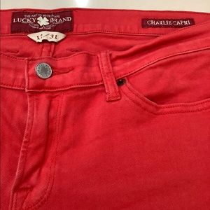 Lucky Brand Charlie Capri Denim Jeans